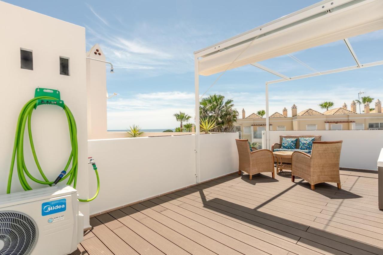Seascape Villa Private Pool & Rooftop Jacuzzi With Sea View Near Manta Rota Beach Vila Nova de Cacela Exterior photo