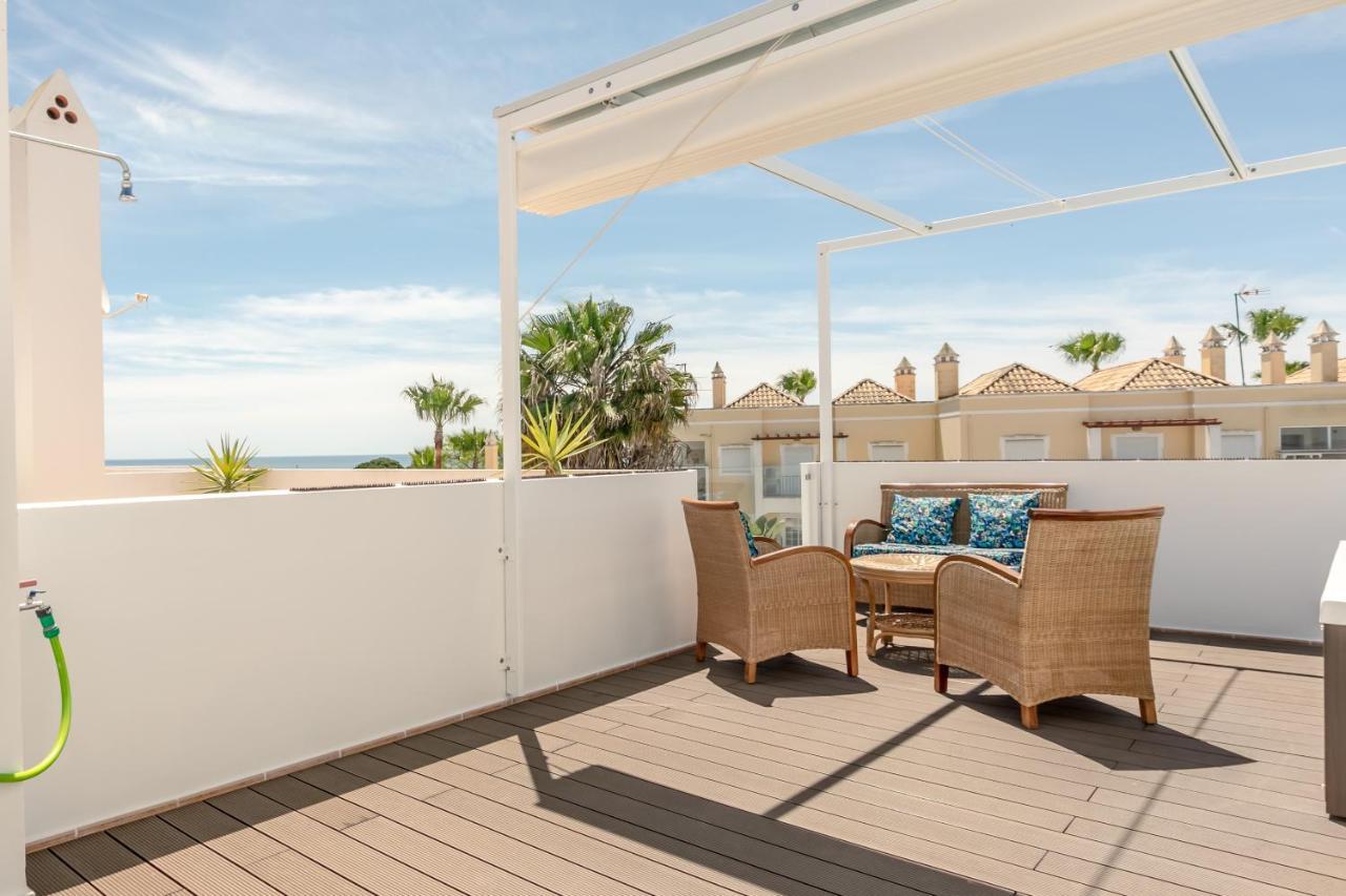 Seascape Villa Private Pool & Rooftop Jacuzzi With Sea View Near Manta Rota Beach Vila Nova de Cacela Exterior photo